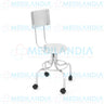 Banco giratorio con ruedas y respaldo - Banco giratorio - MEDILANDIA - MEDILANDIA | Tienda de productos médicos