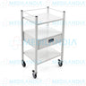 Carro porta equipo básico con 3 repisas y cajón - Carro porta equipo - MEDILANDIA - MEDILANDIA | Tienda de productos y equipos médicos de calidad en México | Soluciones profesionales para clínicas, hospitales y consultorios.