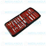 Estuche de curación / disección con 12 piezas - Estuche de disección - HERGOM - MEDILANDIA | Tienda de productos y equipos médicos de calidad en México | Soluciones profesionales para clínicas, hospitales y consultorios.