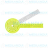 Goniómetro circular transparente y amarillo fluorescente de 360º con 32 cm de largo - Goniómetro - MEDILANDIA - MEDILANDIA | Tienda de productos y equipos médicos de calidad en México | Soluciones profesionales para clínicas, hospitales y consultorios.