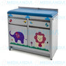 Mesa para exploración pediátrica con gabinete y cenefa - Mesa de exploracion - MEDILANDIA - MEDILANDIA | Tienda de productos y equipos médicos de calidad en México | Soluciones profesionales para clínicas, hospitales y consultorios.