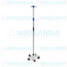 Porta suero (venoclisis) de acero inoxidable con base de 5 ruedas - Porta sueros - MEDIMETRICS - MEDILANDIA | Tienda de productos y equipos médicos de calidad en México | Soluciones profesionales para clínicas, hospitales y consultorios.