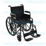 Silla de ruedas esmaltada con descansa brazos abatible y descansa pies desmontable - Silla de ruedas - EM - MEDILANDIA | Tienda de productos y equipos médicos de calidad en México | Soluciones profesionales para clínicas, hospitales y consultorios.