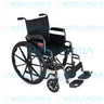 Silla de ruedas esmaltada, con descansa pies desmontables y descansa brazos cortos abatibles - Silla de ruedas - XONIT - MEDILANDIA | Tienda de productos médicos