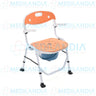 Silla ducha de aluminio con cómodo - Silla para ducha con comodo - EM - MEDILANDIA | Tienda de productos y equipos médicos de calidad en México | Soluciones profesionales para clínicas, hospitales y consultorios.