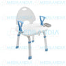 Silla ducha de aluminio rotatoria con descansabrazo - Silla para ducha - EM - MEDILANDIA | Tienda de productos y equipos médicos de calidad en México | Soluciones profesionales para clínicas, hospitales y consultorios.