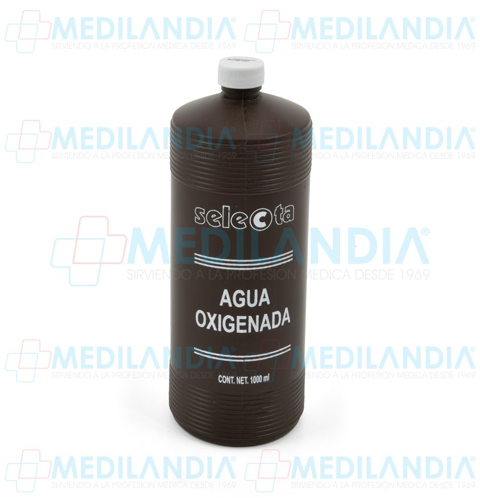 Agua oxigenada incolora - Agua oxigenada - SELECTA - MEDILANDIA | Tienda de productos y equipos médicos de calidad en México | Soluciones profesionales para clínicas, hospitales y consultorios.