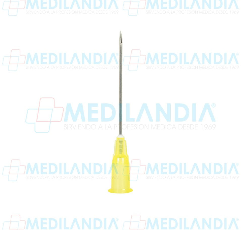 Aguja hipodérmica desechable caja con 100 piezas - Aguja hipodermica - DL - MEDILANDIA | Tienda de productos y equipos médicos de calidad en México | Soluciones profesionales para clínicas, hospitales y consultorios.