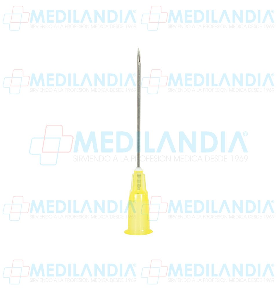 Aguja hipodérmica desechable caja con 100 piezas - Aguja hipodermica - DL - MEDILANDIA | Tienda de productos y equipos médicos de calidad en México | Soluciones profesionales para clínicas, hospitales y consultorios.