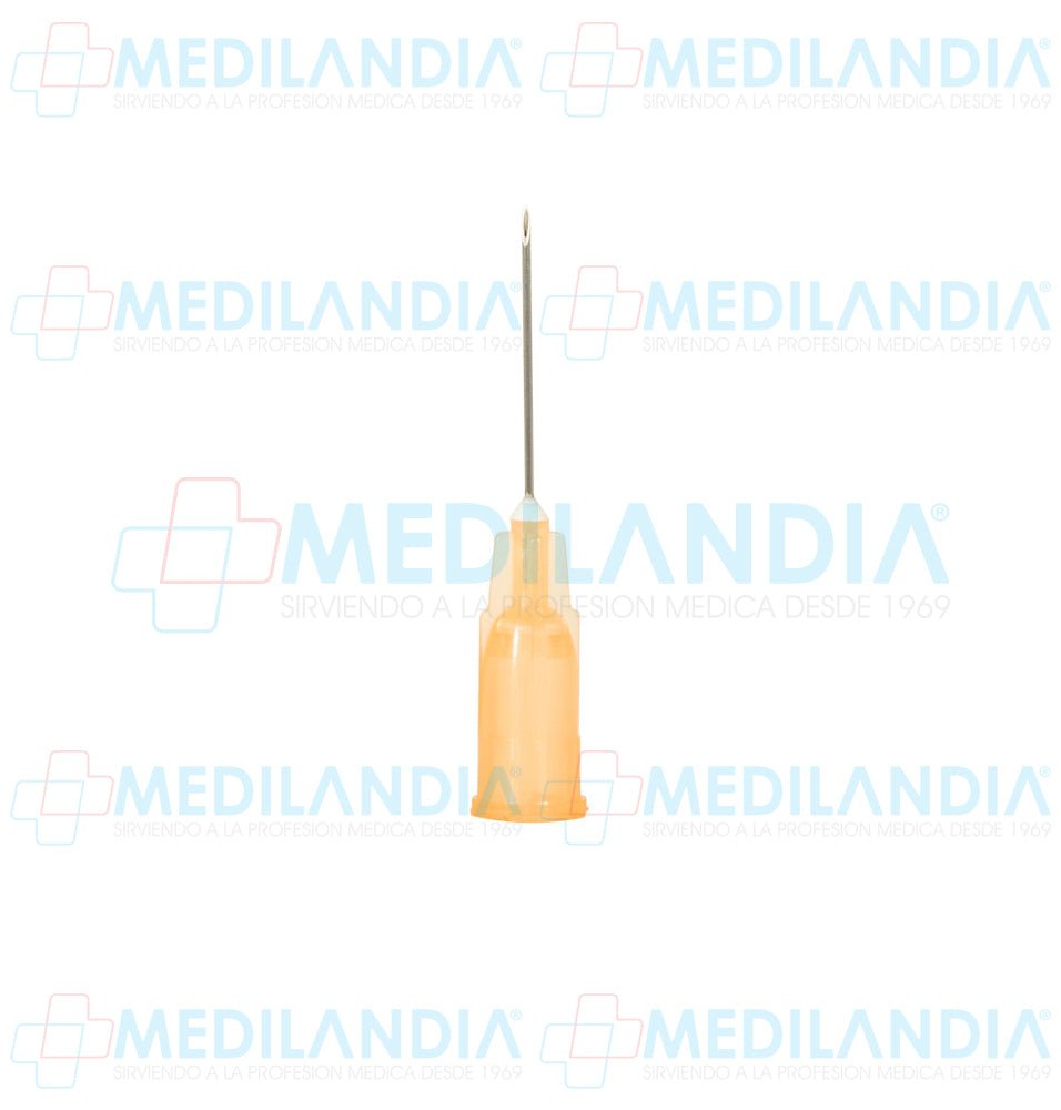 Aguja hipodérmica desechable caja con 100 piezas - Aguja hipodermica - DL - MEDILANDIA | Tienda de productos y equipos médicos de calidad en México | Soluciones profesionales para clínicas, hospitales y consultorios.