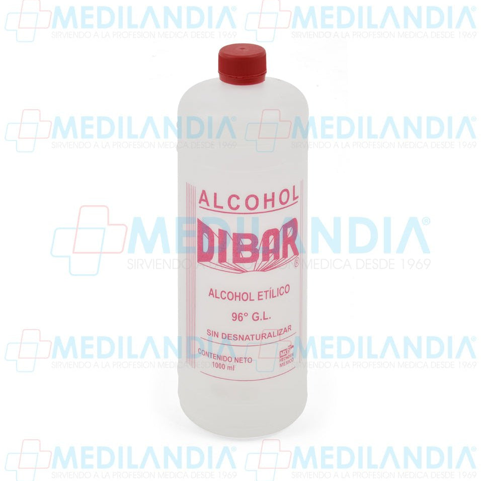 Alcohol etílico 96° G.L. - Alcohol etílico - DIBAR - MEDILANDIA | Tienda de productos y equipos médicos de calidad en México | Soluciones profesionales para clínicas, hospitales y consultorios.