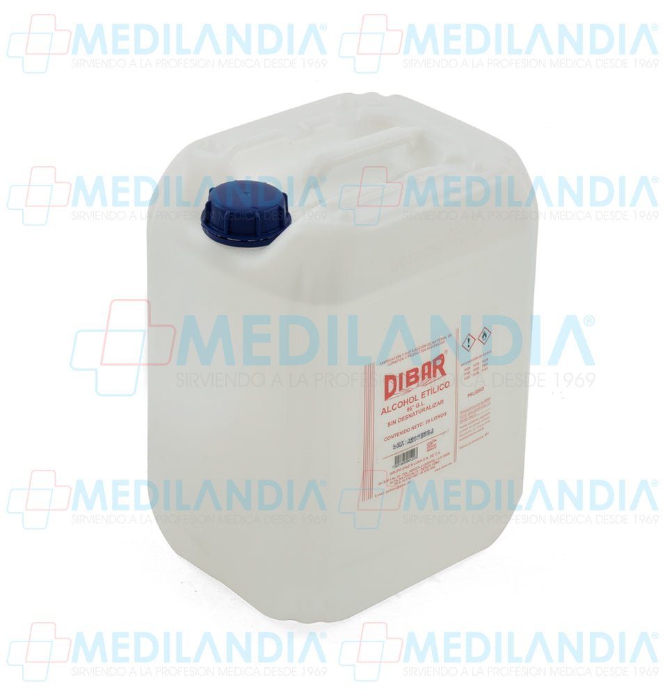 Alcohol etílico 96° G.L. - Alcohol etílico - DIBAR - MEDILANDIA | Tienda de productos y equipos médicos de calidad en México | Soluciones profesionales para clínicas, hospitales y consultorios.