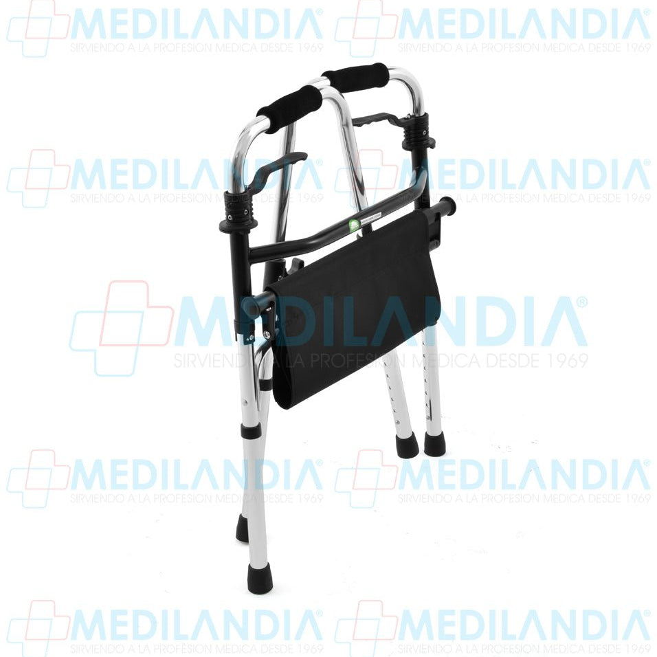 Andadera plegable con asiento de lona - Andadera - EM - MEDILANDIA | Tienda de productos y equipos médicos de calidad en México | Soluciones profesionales para clínicas, hospitales y consultorios.