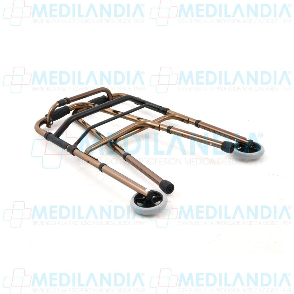 Andadera plegable con ruedas de 5” - Andadera - EM - MEDILANDIA | Tienda de productos y equipos médicos de calidad en México | Soluciones profesionales para clínicas, hospitales y consultorios.