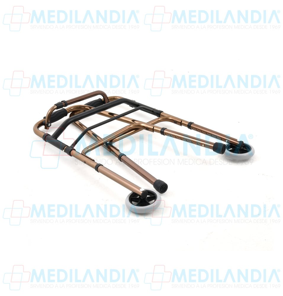 Andadera plegable con ruedas de 5” - Andadera - EM - MEDILANDIA | Tienda de productos y equipos médicos de calidad en México | Soluciones profesionales para clínicas, hospitales y consultorios.