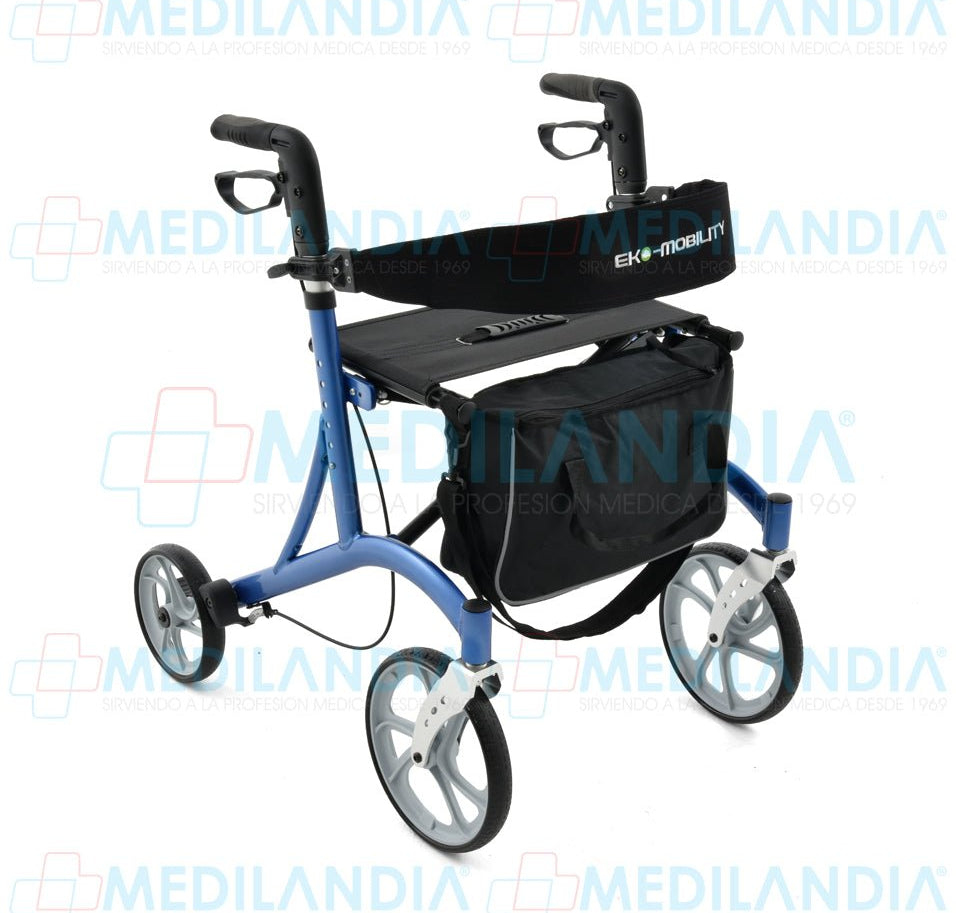 Andadera rollator de aluminio esmaltada deportiva - Andadera rollator - EM - MEDILANDIA | Tienda de productos y equipos médicos de calidad en México | Soluciones profesionales para clínicas, hospitales y consultorios.