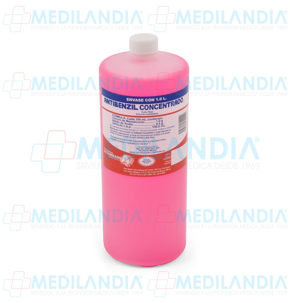 Antibenzil concentrado rojo NF - Antibenzil concentrado - ALTAMIRANO - MEDILANDIA | Tienda de productos y equipos médicos de calidad en México | Soluciones profesionales para clínicas, hospitales y consultorios.