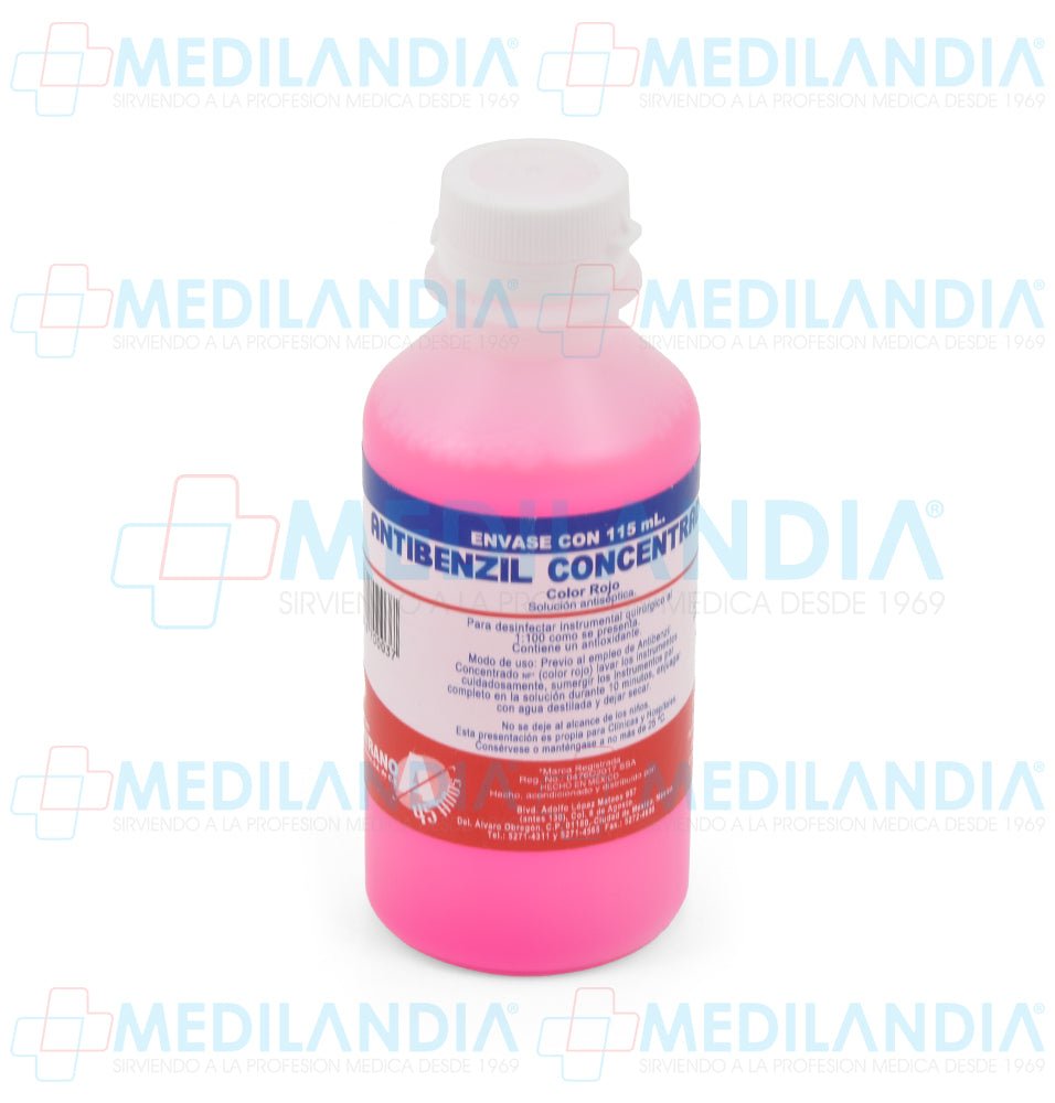 Antibenzil concentrado rojo NF - Antibenzil concentrado - ALTAMIRANO - MEDILANDIA | Tienda de productos y equipos médicos de calidad en México | Soluciones profesionales para clínicas, hospitales y consultorios.