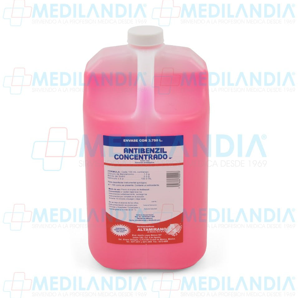 Antibenzil concentrado rojo NF - Antibenzil concentrado - ALTAMIRANO - MEDILANDIA | Tienda de productos y equipos médicos de calidad en México | Soluciones profesionales para clínicas, hospitales y consultorios.