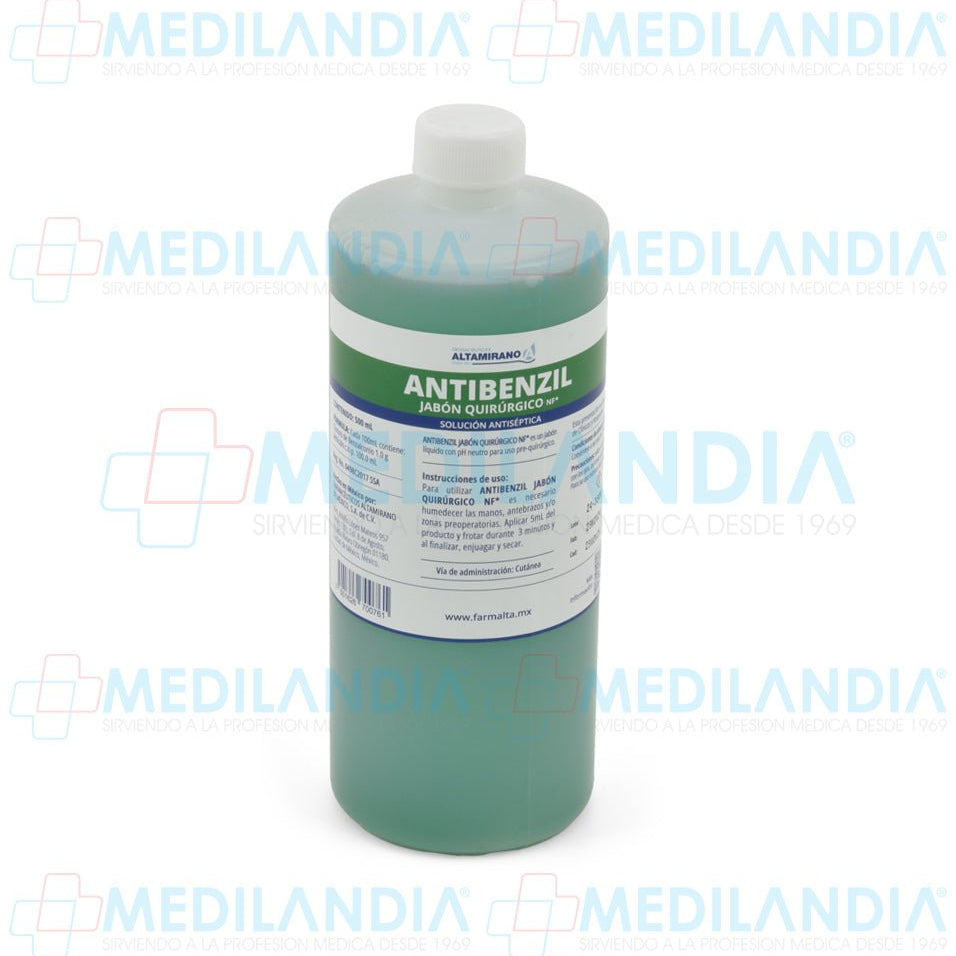 Antibenzil jabón quirúrgico NF - Jabón quirúrgico - ALTAMIRANO - MEDILANDIA | Tienda de productos y equipos médicos de calidad en México | Soluciones profesionales para clínicas, hospitales y consultorios.