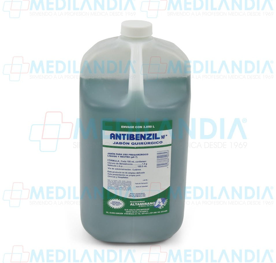 Antibenzil jabón quirúrgico NF - Jabón quirúrgico - ALTAMIRANO - MEDILANDIA | Tienda de productos y equipos médicos de calidad en México | Soluciones profesionales para clínicas, hospitales y consultorios.