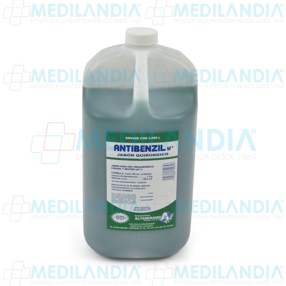 Antibenzil jabón quirúrgico NF - Jabón quirúrgico - ALTAMIRANO - MEDILANDIA | Tienda de productos y equipos médicos de calidad en México | Soluciones profesionales para clínicas, hospitales y consultorios.
