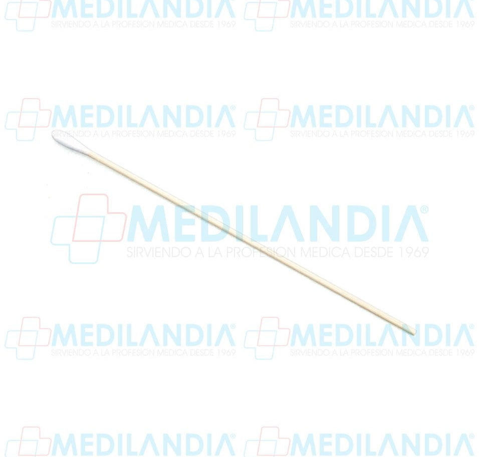 Aplicador de madera de 15 cm con punta de algodón - Aplicador de madera - AMBIDERM - MEDILANDIA | Tienda de productos y equipos médicos de calidad en México | Soluciones profesionales para clínicas, hospitales y consultorios.