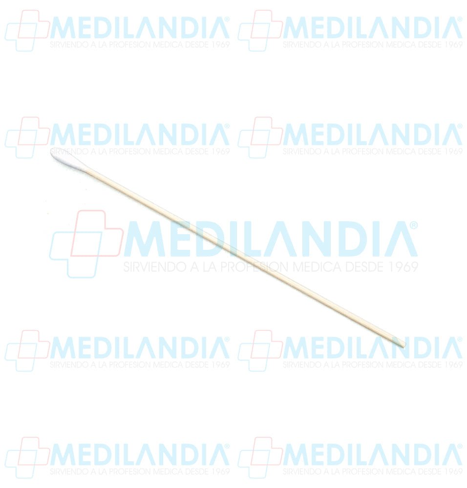 Aplicador de madera de 15 cm con punta de algodón - Aplicador de madera - AMBIDERM - MEDILANDIA | Tienda de productos y equipos médicos de calidad en México | Soluciones profesionales para clínicas, hospitales y consultorios.