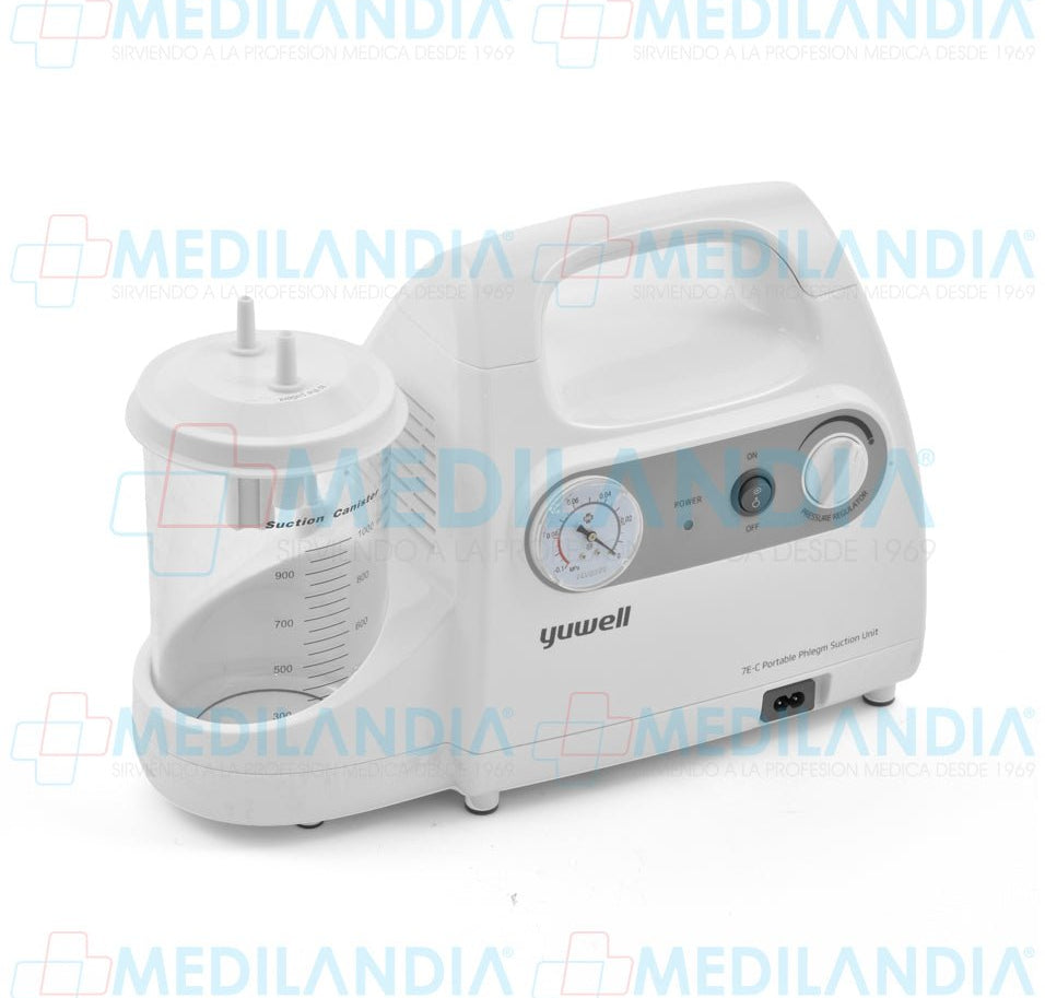 Aspirador portátil para succión de flemas 15 lts/min - Aspirador - YUWELL- MEDILANDIA | Tienda de productos y equipos médicos de calidad en México | Soluciones profesionales para clínicas, hospitales y consultorios.