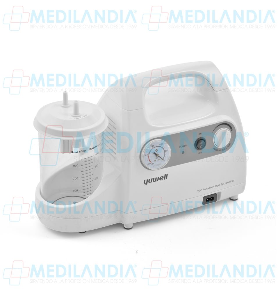 Aspirador portátil para succión de flemas 15 lts/min - Aspirador - YUWELL- MEDILANDIA | Tienda de productos y equipos médicos de calidad en México | Soluciones profesionales para clínicas, hospitales y consultorios.