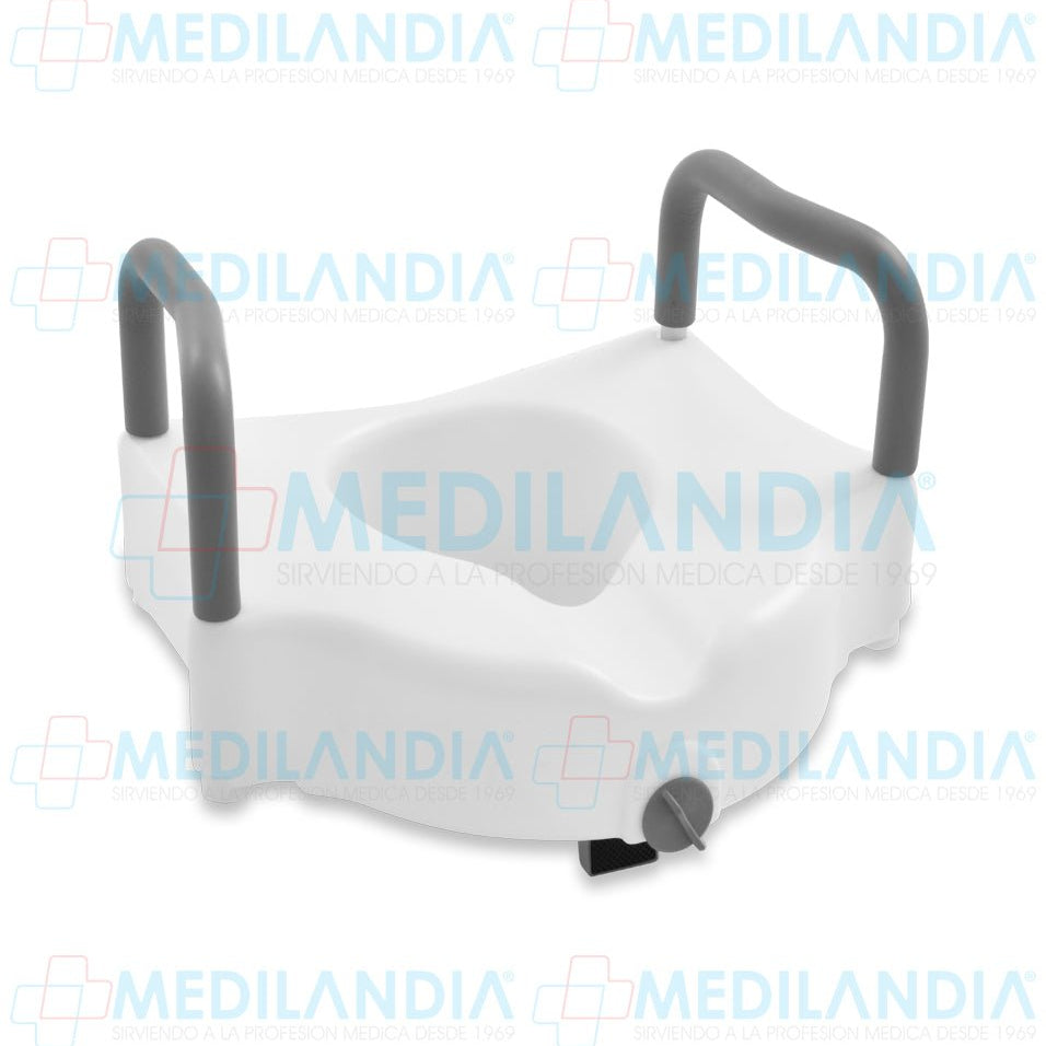 Aumento de altura para baño (WC) con agarraderas fijas - Aumento WC - OA - MEDILANDIA | Tienda de productos médicos