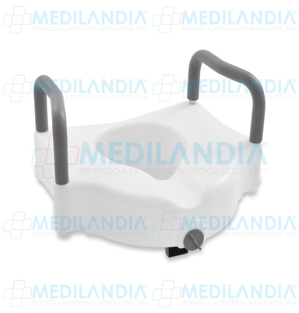 Aumento de altura para baño (WC) con agarraderas fijas - Aumento WC - OA - MEDILANDIA | Tienda de productos médicos