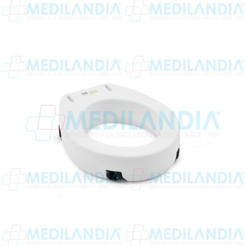 Aumento para asiento de baño (WC) de 4” con agarraderas desmontables - Aumento WC - EM - MEDILANDIA | Tienda de productos y equipos médicos de calidad en México | Soluciones profesionales para clínicas, hospitales y consultorios.