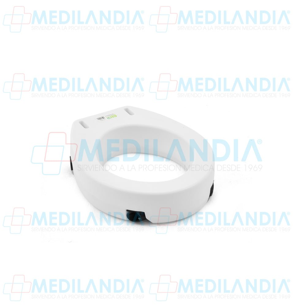 Aumento para asiento de baño (WC) de 4” con agarraderas desmontables - Aumento WC - EM - MEDILANDIA | Tienda de productos y equipos médicos de calidad en México | Soluciones profesionales para clínicas, hospitales y consultorios.