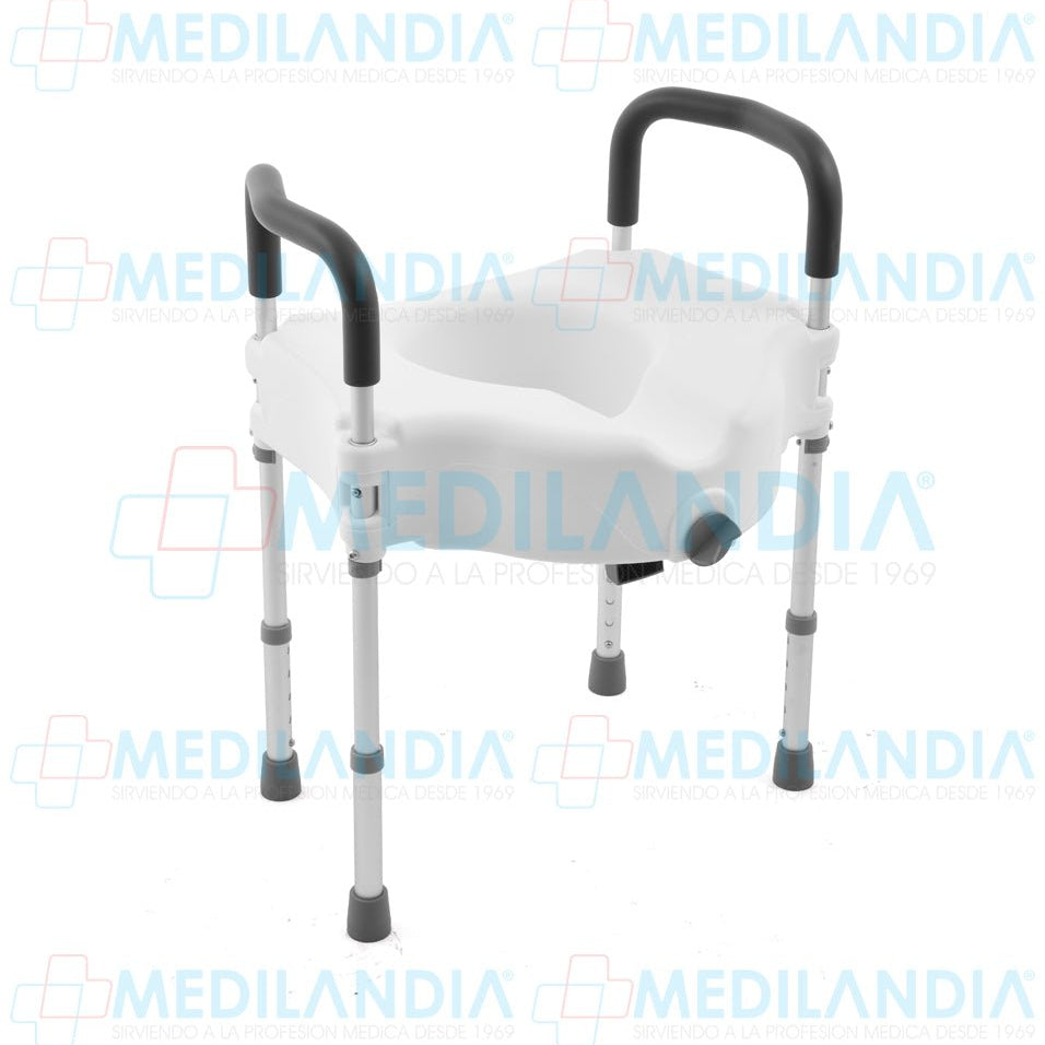 Aumento para WC con descansabrazo y soporte - Aumento WC - EM - MEDILANDIA | Tienda de productos y equipos médicos de calidad en México | Soluciones profesionales para clínicas, hospitales y consultorios.