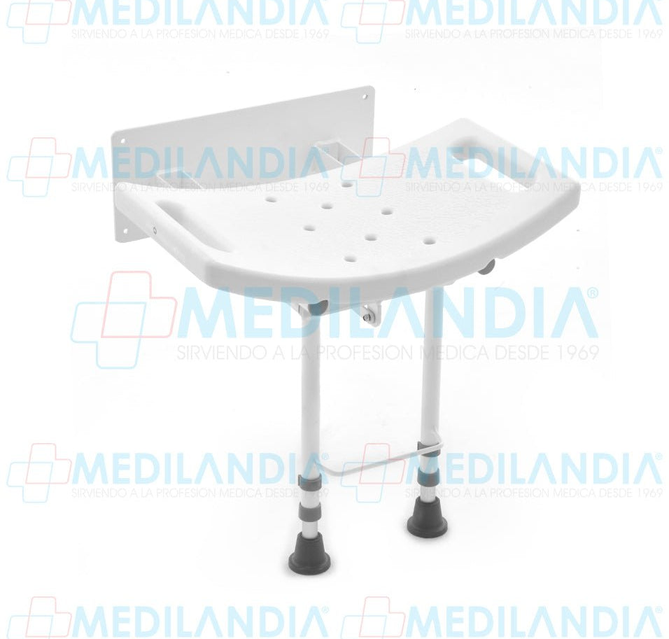 Banco de ducha de pared abatible - Banco para ducha - EM - MEDILANDIA | Tienda de productos y equipos médicos de calidad en México | Soluciones profesionales para clínicas, hospitales y consultorios.