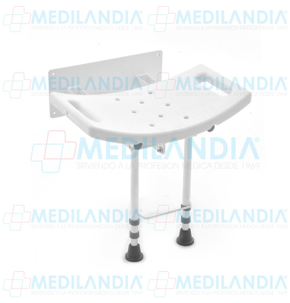 Banco de ducha de pared abatible - Banco para ducha - EM - MEDILANDIA | Tienda de productos y equipos médicos de calidad en México | Soluciones profesionales para clínicas, hospitales y consultorios.