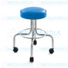Banco giratorio con ruedas, asiento tapizado - Banco giratorio - MEDILANDIA - MEDILANDIA | Tienda de productos y equipos médicos de calidad en México | Soluciones profesionales para clínicas, hospitales y consultorios.