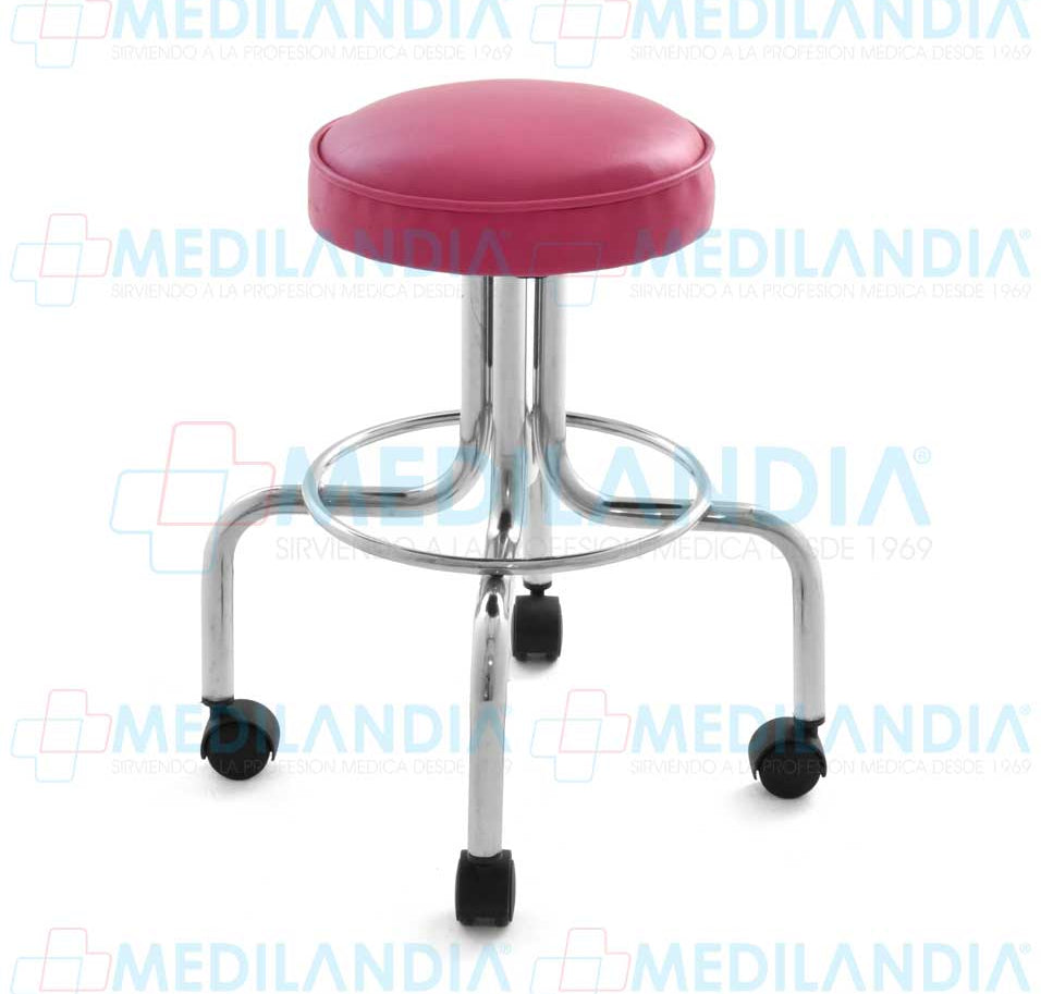 Banco giratorio con ruedas, asiento tapizado - Banco giratorio - MEDILANDIA - MEDILANDIA | Tienda de productos médicos