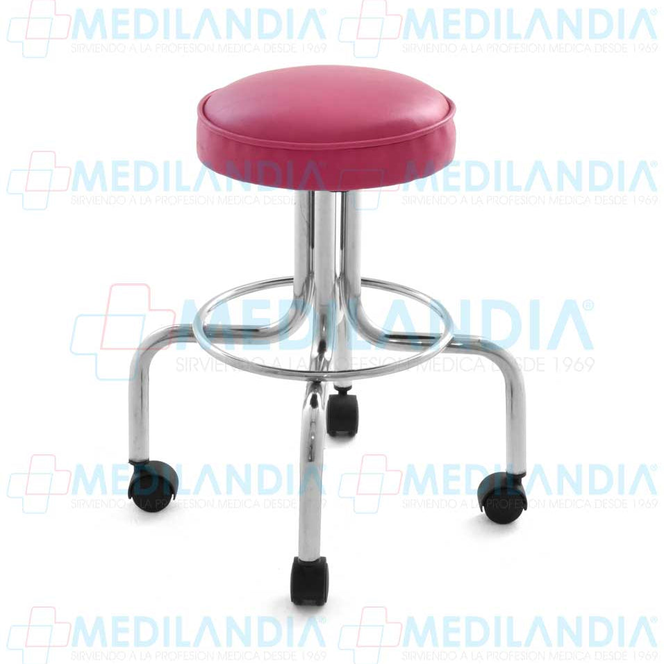 Banco giratorio con ruedas, asiento tapizado - Banco giratorio - MEDILANDIA - MEDILANDIA | Tienda de productos médicos
