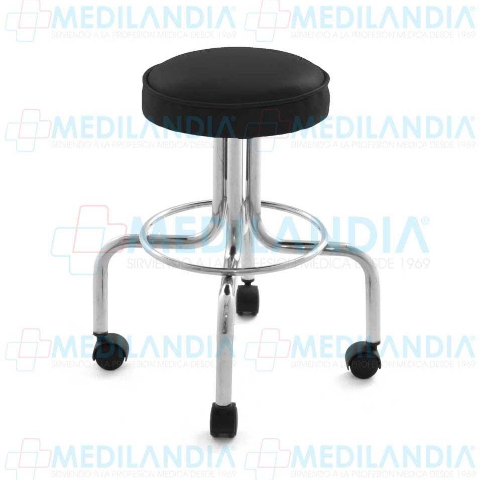 Banco giratorio con ruedas, asiento tapizado - Banco giratorio - MEDILANDIA - MEDILANDIA | Tienda de productos médicos