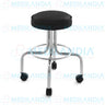 Banco giratorio con ruedas, asiento tapizado - Banco giratorio - MEDILANDIA - MEDILANDIA | Tienda de productos médicos