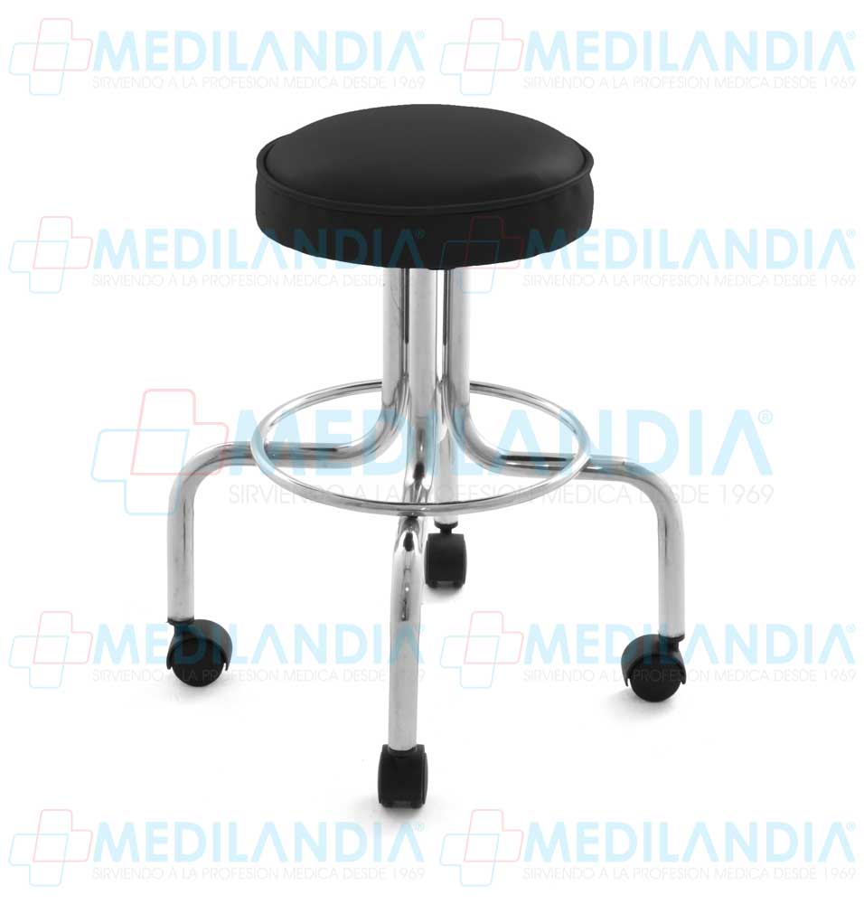 Banco giratorio con ruedas, asiento tapizado - Banco giratorio - MEDILANDIA - MEDILANDIA | Tienda de productos médicos