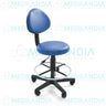 Banco giratorio neumático con respaldo, tapizado - Banco giratorio - CIIASA - MEDILANDIA | Tienda de productos médicos
