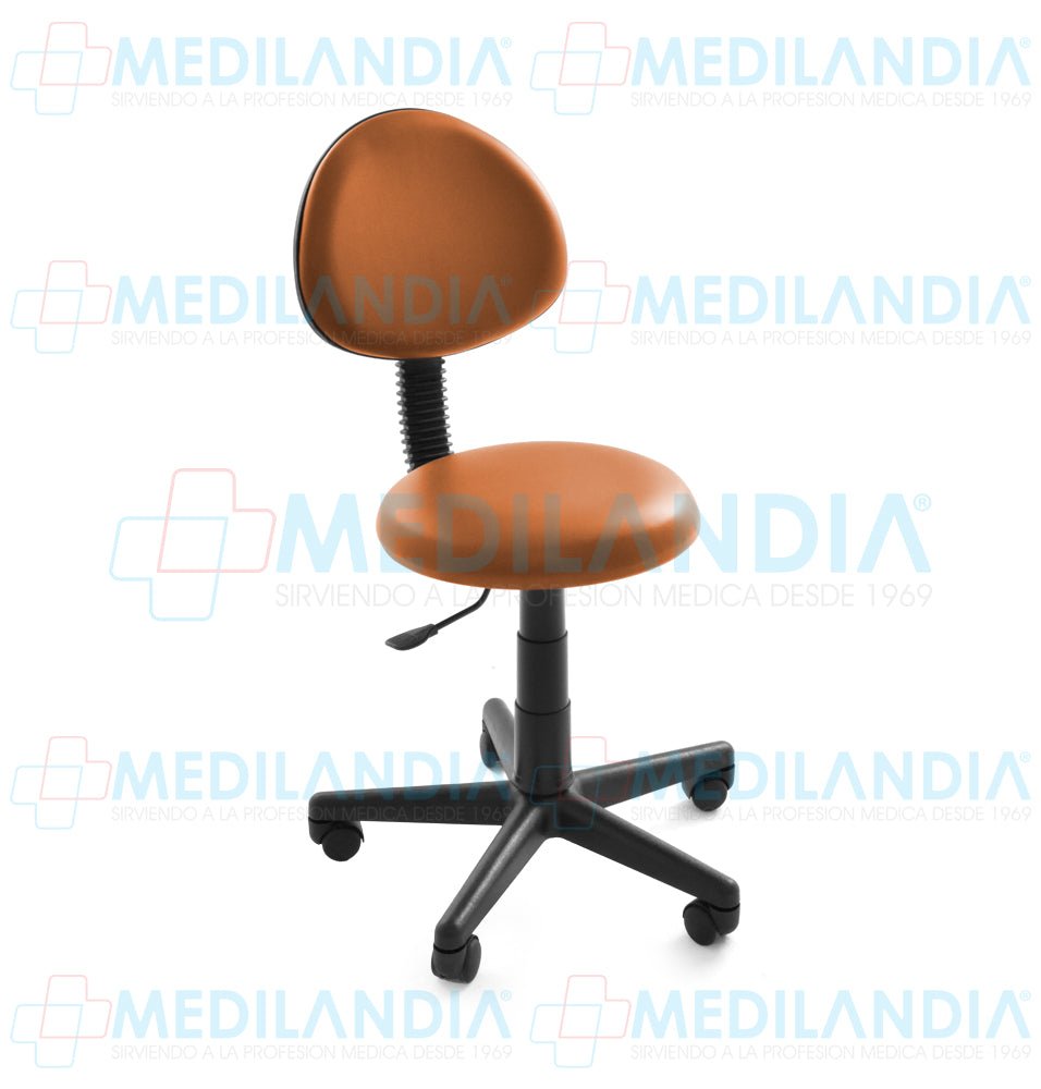 Banco giratorio neumático con respaldo, tapizado - Banco giratorio - CIIASA - MEDILANDIA | Tienda de productos y equipos médicos de calidad en México | Soluciones profesionales para clínicas, hospitales y consultorios.