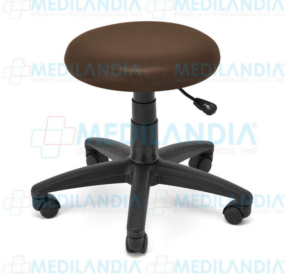 Banco giratorio tapizado con ruedas neumático - Banco giratorio - CIIASA - MEDILANDIA | Tienda de productos médicos