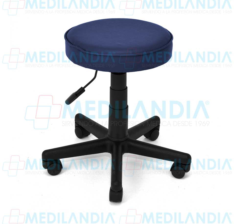 Banco giratorio tapizado con ruedas neumático - Banco giratorio - MEDILANDIA - MEDILANDIA | Tienda de productos médicos