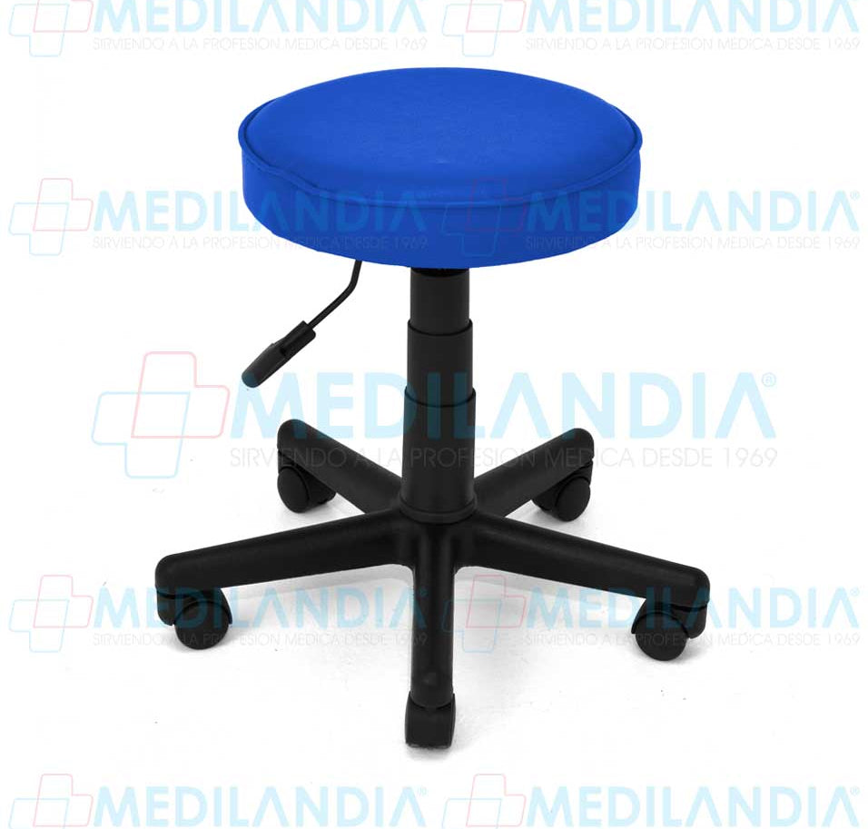 Banco giratorio tapizado con ruedas neumático - Banco giratorio - MEDILANDIA - MEDILANDIA | Tienda de productos médicos