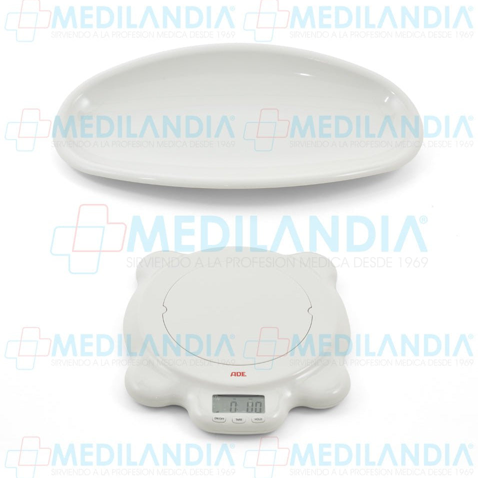 Bascula electronica para bebes y niños (2 en 1) capacidad de 50 Kg - Báscula pesa bebé - ADE - MEDILANDIA | Tienda de productos y equipos médicos de calidad en México | Soluciones profesionales para clínicas, hospitales y consultorios.