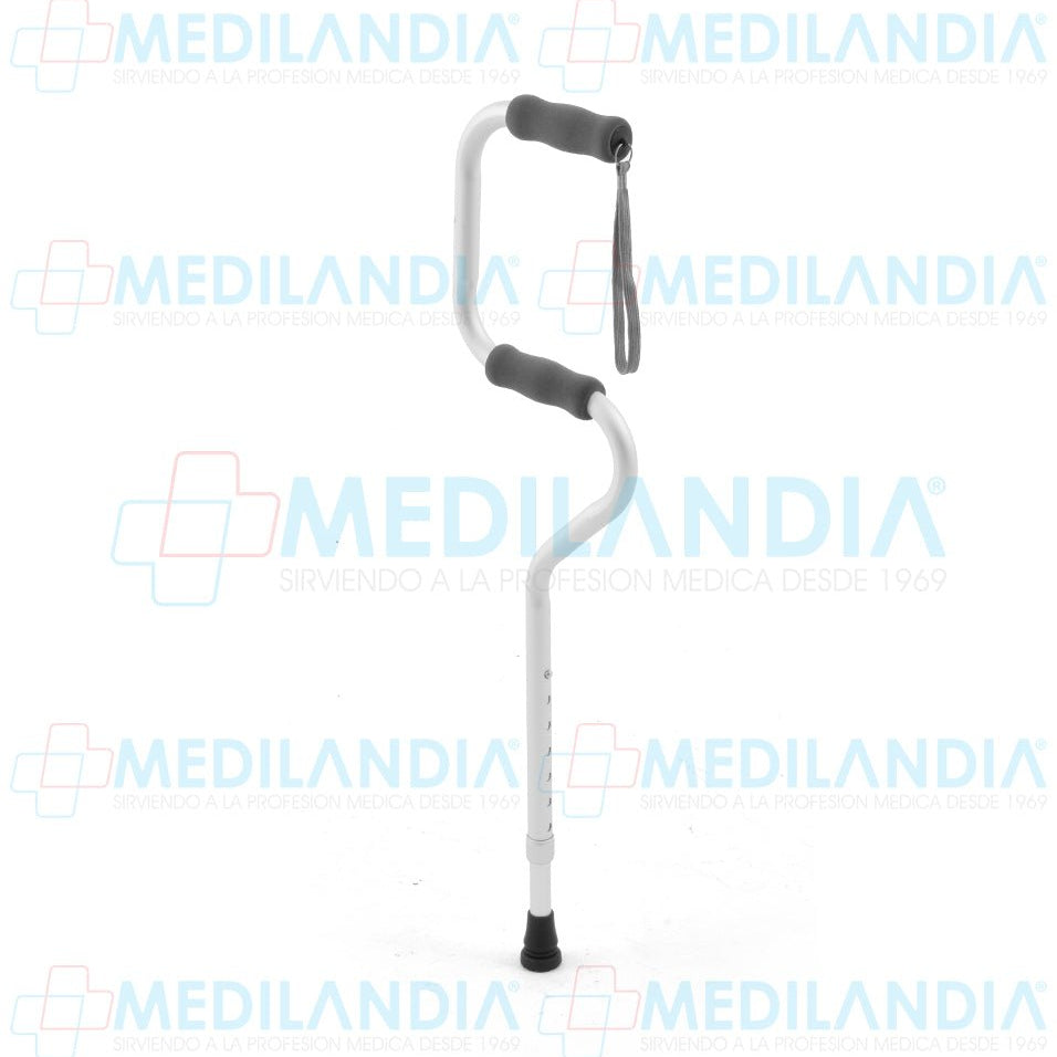 Bastón aluminio con doble apoyo de 1 punto altura variable 79 a 94 cm - Bastón - SUPER CONFORT- MEDILANDIA | Tienda de productos y equipos médicos de calidad en México | Soluciones profesionales para clínicas, hospitales y consultorios.